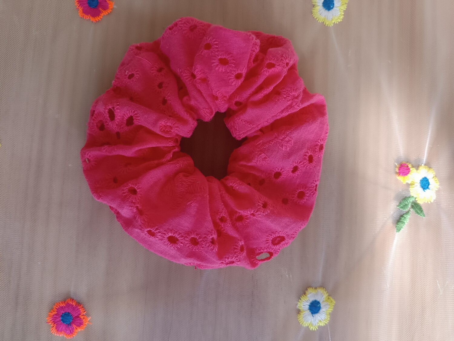 Χειροποίητο Scrunchie ροζ