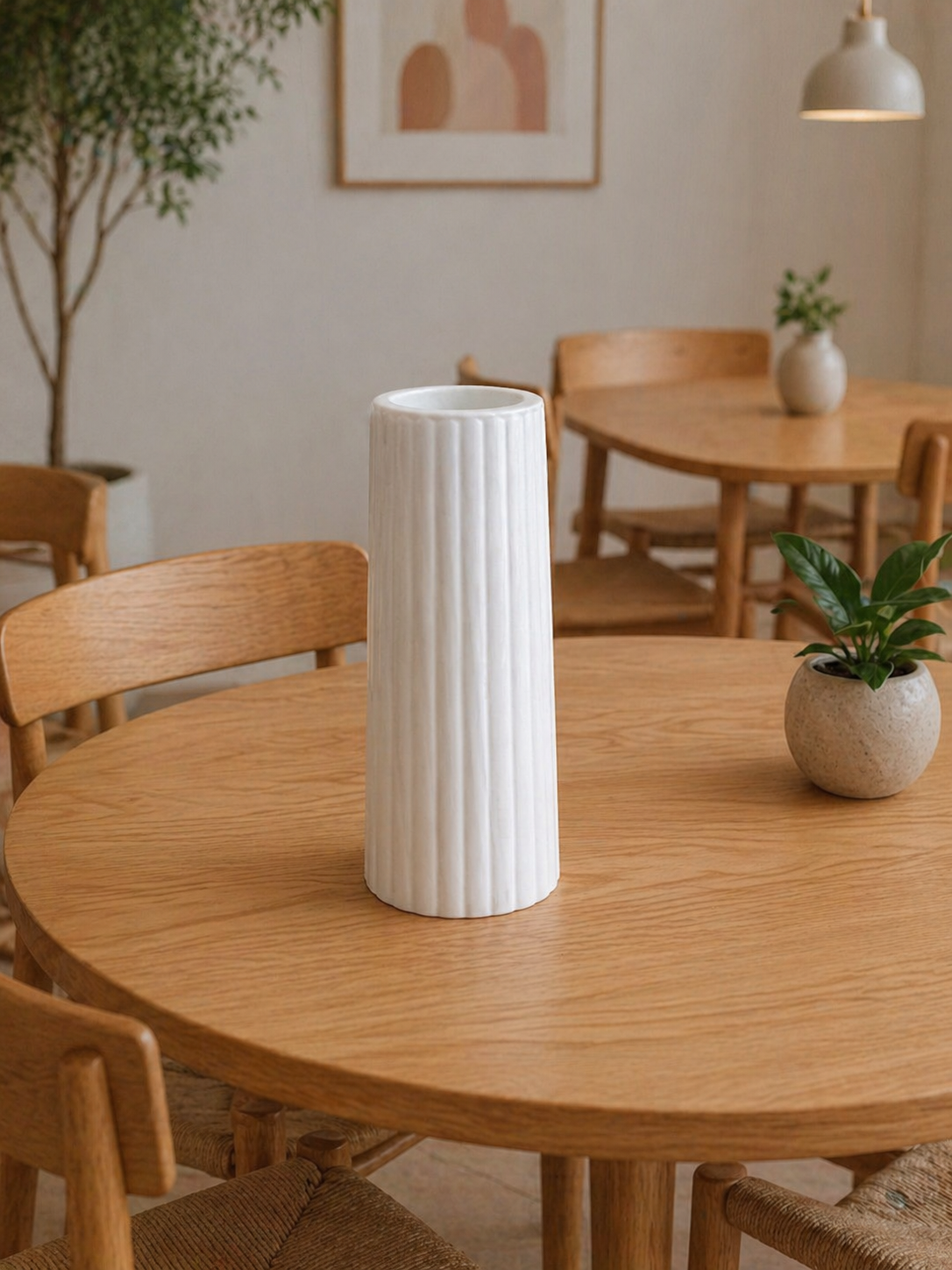 Χειροποίητο βάζο από σκόνη πορσελάνης