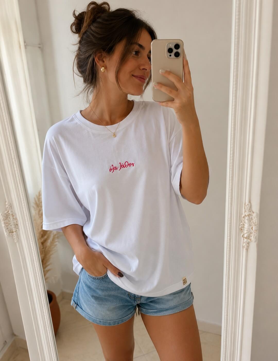 Λευκό T-shirt “όλα λάθος”