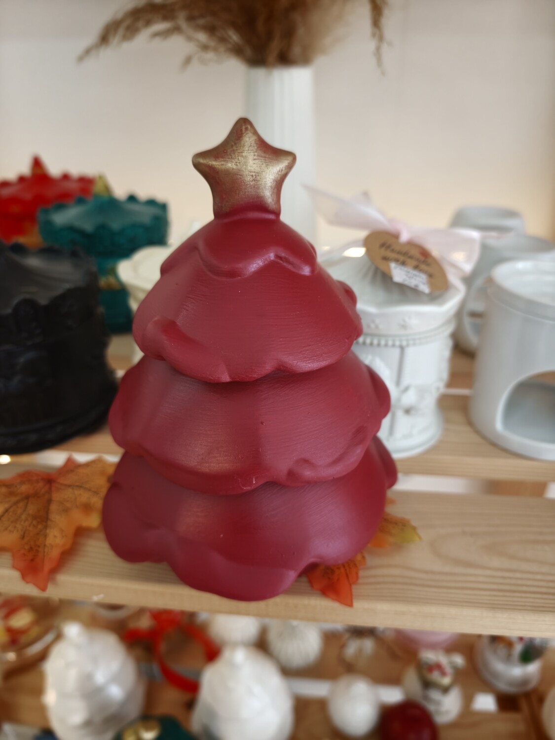 Red Christmas Tree(Με κερί)